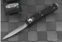 Microtech Knives UTX-70 D/E Automatic OTF D/A Knife (2.41in Bead Blasted Serr S35-VN) 147-9 - Front
