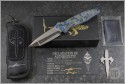 (#MTC-0354) Microtech Knives Custom Socom Elite T/E Stonewash Arctic Storm CF Handle - Additional View