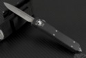 Microtech Knives Ultratech S/E Automatic OTF D/A Knife (3.44in Stonewashed Plain S35-VN) 121-10-2012 - Front