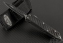 Microtech Knives Daytona D/E Automatic OTF D/A Knife (3in Black Plain S35-VN) 126-1 - Front