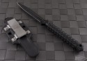 Microtech Knives ADO D/E Fixed Knife (4.25in Black Part Serr) 115-2 - Back