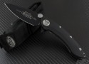 Microtech Knives Whale Shark S/E Flipper Knife (3.5in Black Plain S35-VN) 167-1 - Front