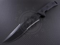 Microtech Knives Arbiter D/E Fixed Knife (8.5in Black Serr ELMAX) 104-3 - Front