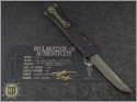 (#MTC-0247) Microtech Marfione Halo IV T/E Damascus Mil-Spec Anodized w/ Bronzed Hardware - Back