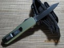Microtech UT-X85 - OD GREEN Handle - Black Plain Blade - Back