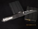 Microtech Troodon - Wharncliffe - Black - Serrated - Back