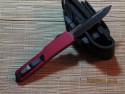 Microtech UT-X70 - S/E - Black - Red Handle - Back