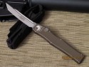 Microtech Halo V - OD Green - Bead Blast Tanto - Plain - Front