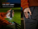 (#FNX-E08RUE-GM) Fenix Flashlight E08R-UE Gunmetal 1600 Lumens Flat Light - Additional View