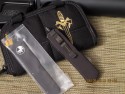 Microtech Scarab - Clear Top - D/E - Serrated - Back
