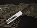 Microtech UT-X85 - SILVER Handle - Black Plain Blade - Back